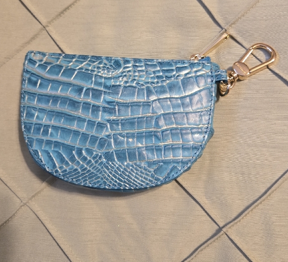 Brahmin Blue Crocodile Embossed Coin Purse - Picture 3 of 7